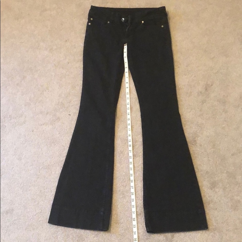 ❄️Low Rise Flare black jeans, Sz 5 Long